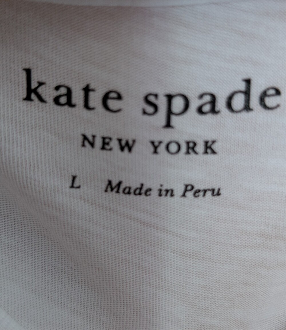 kate spade White Tee with Red Heart Logo *Large, nwot - Picture 2 of 2